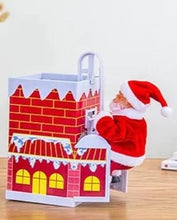Load image into Gallery viewer, Chimney Climbing Santa Clause - Animated and Musical