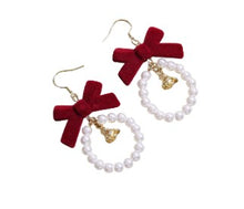 Load image into Gallery viewer, Christmas Earrings ~ Bows, Bells, Baubles &amp; Sparkle Collection

