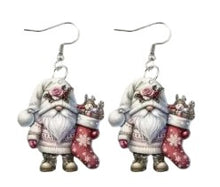 Load image into Gallery viewer, Christmas Earrings ~ Santa, Snowman, Gnomes &amp; Elf Collection
