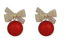 Load image into Gallery viewer, Christmas Earrings ~ Bows, Bells, Baubles &amp; Sparkle Collection
