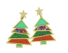 Load image into Gallery viewer, Christmas Earrings ~ Christmas Tree Collection
