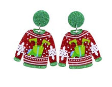 Load image into Gallery viewer, Christmas Earrings ~ Santa, Snowman, Gnomes &amp; Elf Collection
