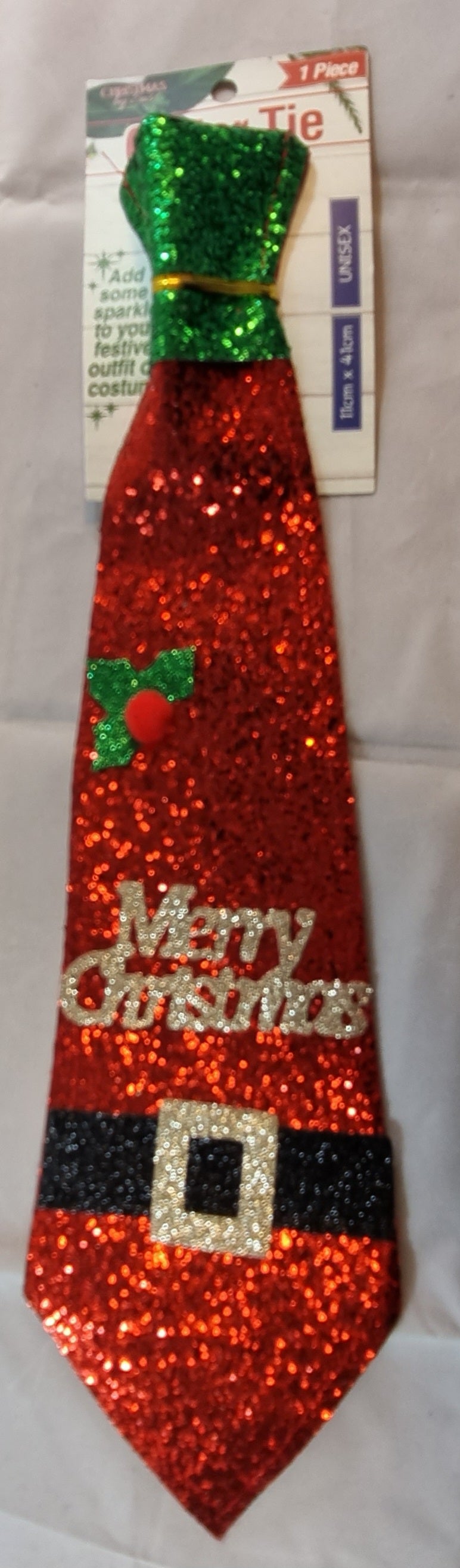 Christmas Glitter Tie - 3 different designs