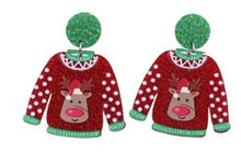 Load image into Gallery viewer, Christmas Earrings ~ Santa, Snowman, Gnomes &amp; Elf Collection
