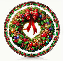 Load image into Gallery viewer, Christmas Stained-Glass Look Suncatchers Round 20cm
