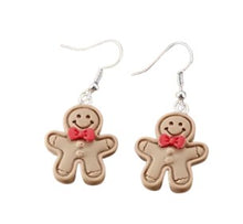 Load image into Gallery viewer, Christmas Earrings ~ Gingerbread &amp; Sweet Treats Collection
