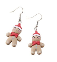 Load image into Gallery viewer, Christmas Earrings ~ Gingerbread &amp; Sweet Treats Collection
