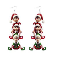 Load image into Gallery viewer, Christmas Earrings ~ Santa, Snowman, Gnomes &amp; Elf Collection
