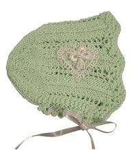 Load image into Gallery viewer, 12 months ~ Baby Girl Light Green Handmade Crochet Dress (#52)
