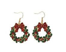Load image into Gallery viewer, Christmas Earrings ~ Bows, Bells, Baubles &amp; Sparkle Collection
