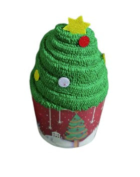 Christmas Towel Ornaments – Microfiber Cake-Shaped Hanging Decorations