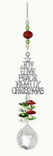 Crystal Suncatcher Christmas Tree