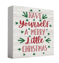 Load image into Gallery viewer, Christmas Spirit Quote Blocks - 3 Different variety

