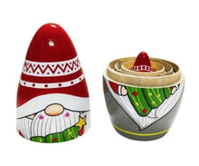 Load image into Gallery viewer, Wooden Nesting Dolls – Set of 5 ~ Gnomes
