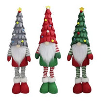 Load image into Gallery viewer, Standing Christmas Gnome with Felt Tree Hat
