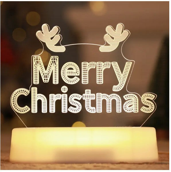 Christmas Acrylic LED Light-Up Decoration – 