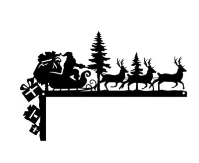 Christmas Metal Corner Door Frame Ornament