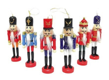 Load image into Gallery viewer, Christmas Nutcracker Ornaments – 12.5cm Traditional Wooden Soldier Figures
