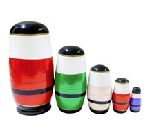 Load image into Gallery viewer, Wooden Nesting Dolls – Set of 5 ~ Nutcracker
