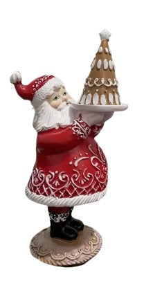 Cupcake Santa and Mrs Claus Ornaments