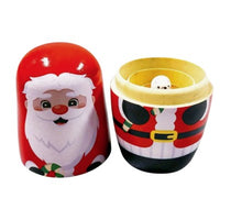 Load image into Gallery viewer, Wooden Nesting Dolls – Set of 5 ~ Santa &amp; Friends
