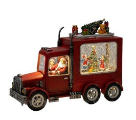 Festive Truck Snow Globe – A Magical Holiday Centerpiece
