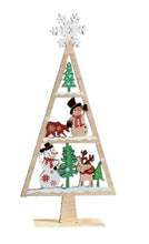 Load image into Gallery viewer, 3D Wooden Christmas Tree Decorations – 30 cm
