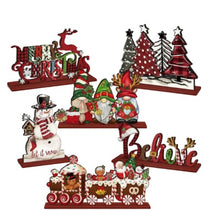 Load image into Gallery viewer, Festive Wooden Christmas Decorations #4
