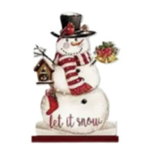 Load image into Gallery viewer, Festive Wooden Christmas Decorations #4
