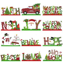 Load image into Gallery viewer, Festive Wooden Christmas Decorations #5
