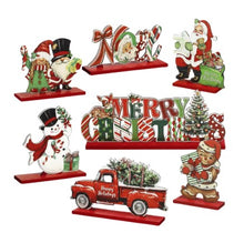 Load image into Gallery viewer, Festive Wooden Christmas Decorations #7
