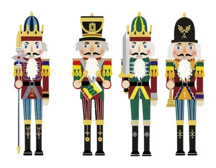 Christmas Nutcrackers Garden Signs (set of 4)