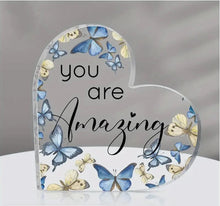 Load image into Gallery viewer, Acrylic Plaques ~ Heart Shaped Assorted
