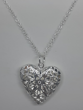 Load image into Gallery viewer, 925 Sterling Silver Heart Photo Frame Pendant Necklace
