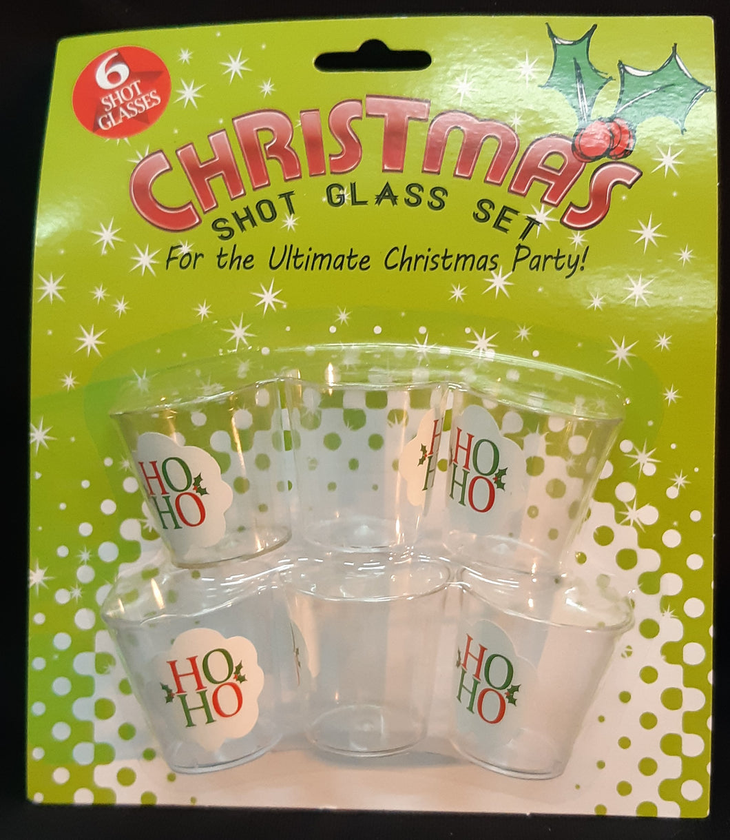 Christmas Shot Glasses Set of 6