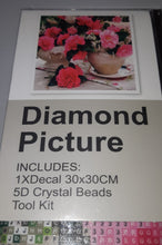 Load image into Gallery viewer, 5D Diamond Art ~ Flowers #1 (30 x 30 cm)
