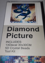 Load image into Gallery viewer, 5D Diamond Art ~ Dragon #1 (30 x 30 cm)
