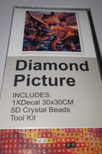 Load image into Gallery viewer, 5D Diamond Art ~ Dragon #2 (30 x 30 cm)
