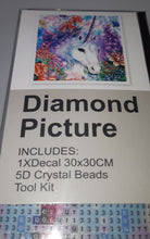 Load image into Gallery viewer, 5D Diamond Art ~ Unicorn #3 (30 x 30 cm)
