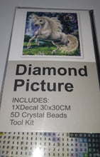 Load image into Gallery viewer, 5D Diamond Art ~ Unicorn #4 (30 x 30 cm)
